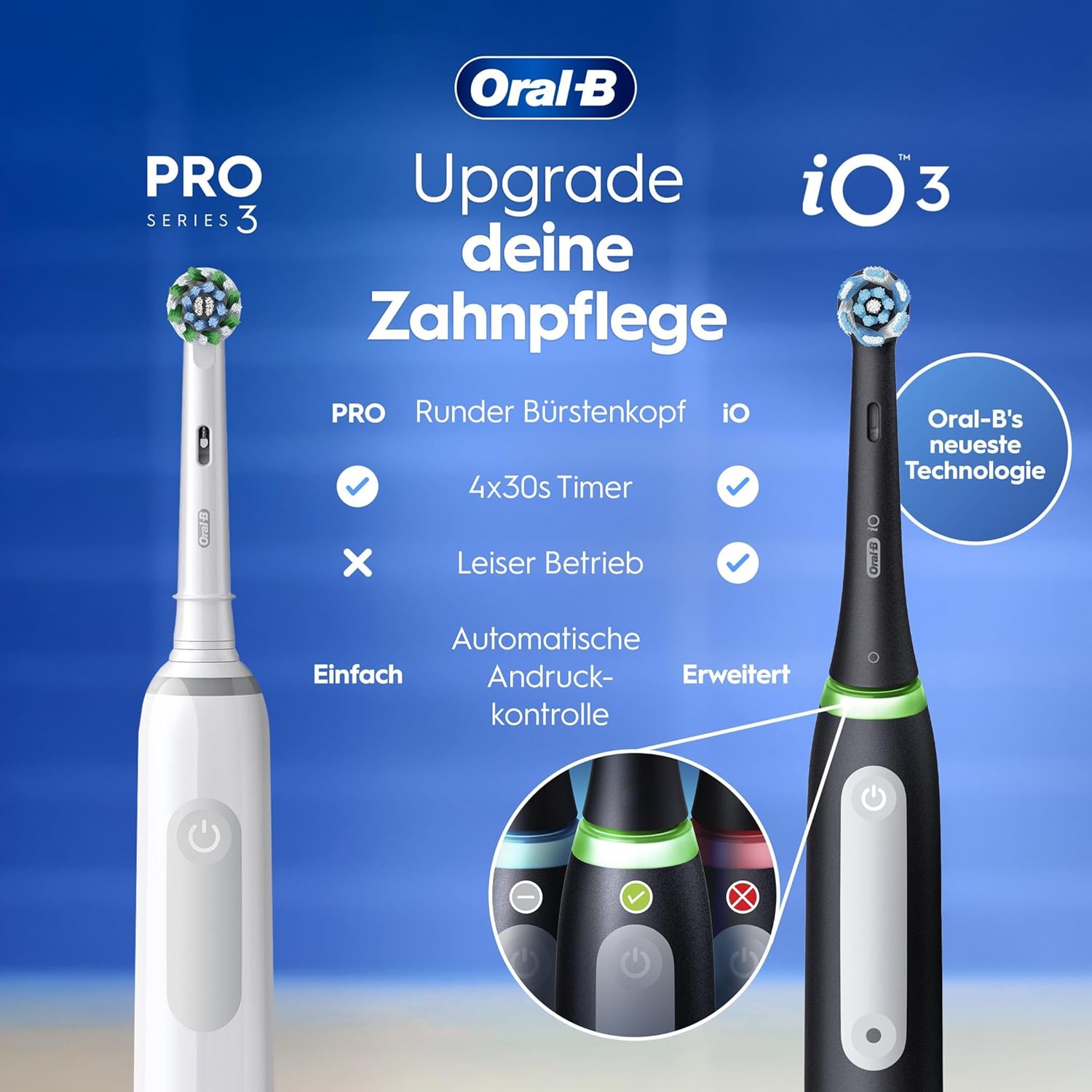 Detalle de Oral-B Pro Series 3 Elektrische Zahnbürste 🪥