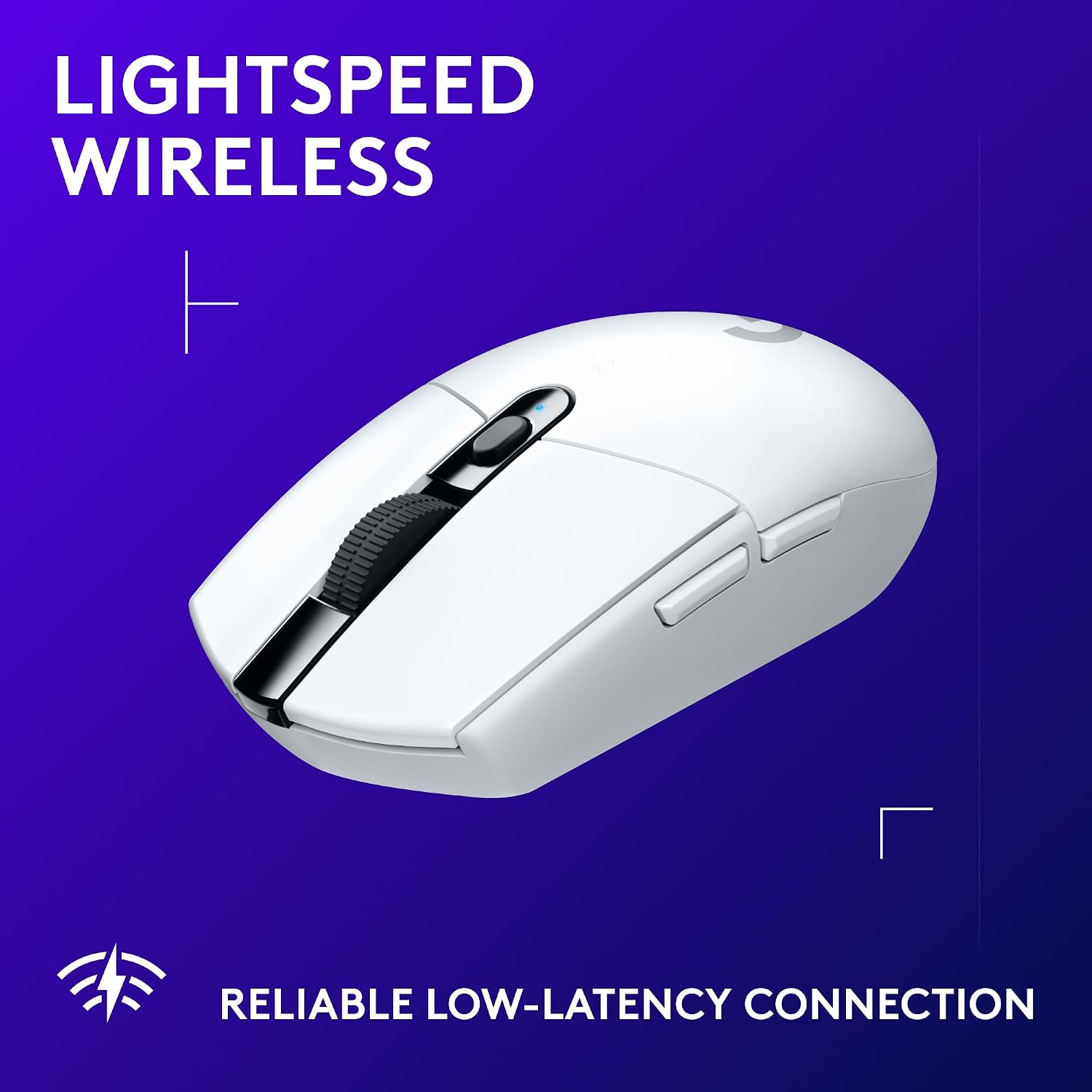 Detalle de Logitech G305 (910-005289) LIGHTSPEED Wireless Gaming Mouse, White, 12,000 DPI