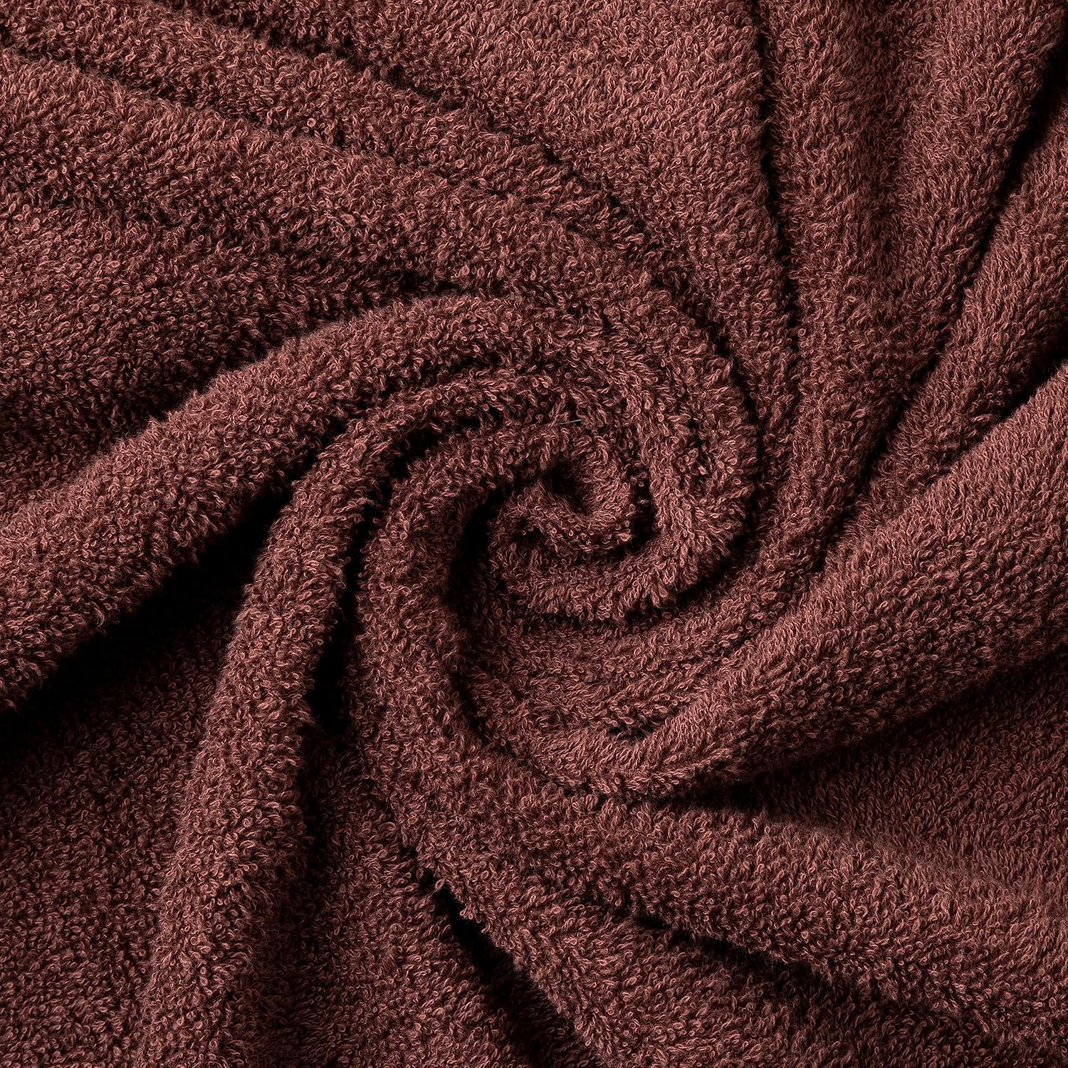 Thumbnail 2 de Todocama Lot de 2 Serviettes de Douche en coton 100% – 70 x 140 cm, chocolat, absorbantes et à séchage rapide