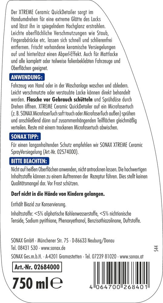 Thumbnail 1 de SONAX Xtreme Ceramic QuickDetailer 750 ml