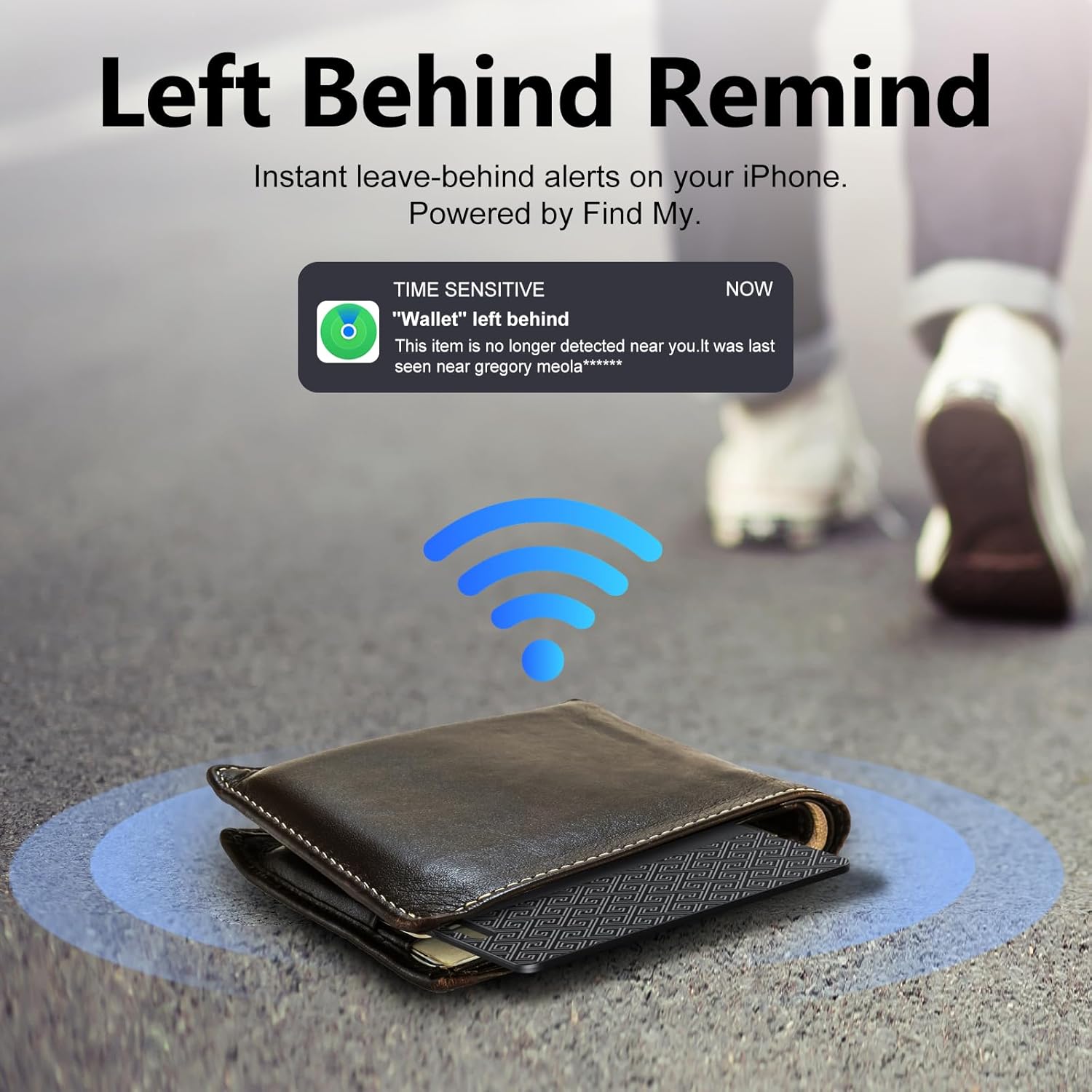 Detalle de Air Tracker Tag Wallet Tracker — Traceur Bluetooth Find My pour iOS
