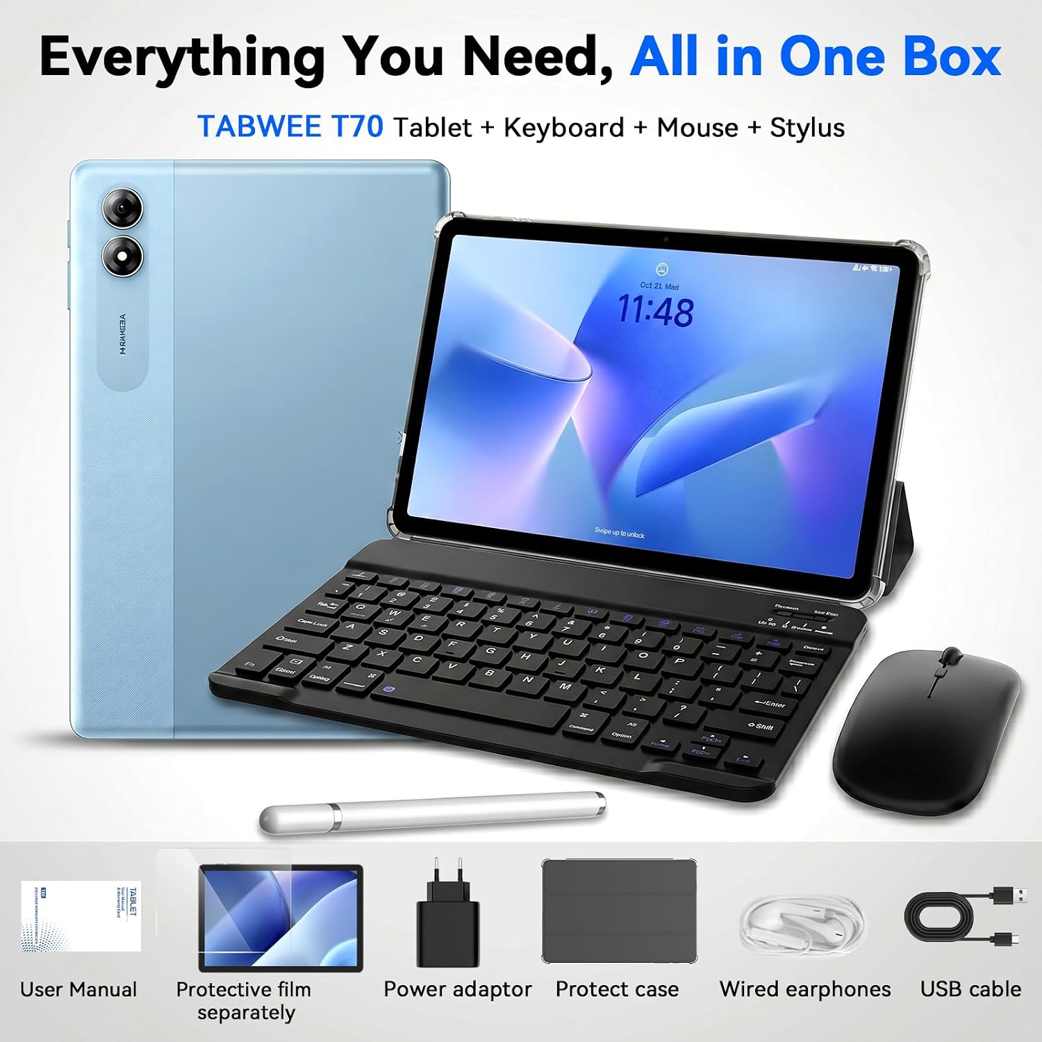 Detalle 1 de Tabwee Android tablet with 11-inch display