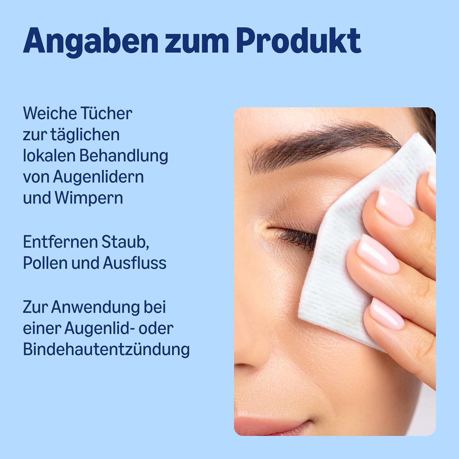 Thumbnail 2 de Healthcare by Amazon Augenlid-Reinigungstücher – 60 Stück, ohne Duftstoffe