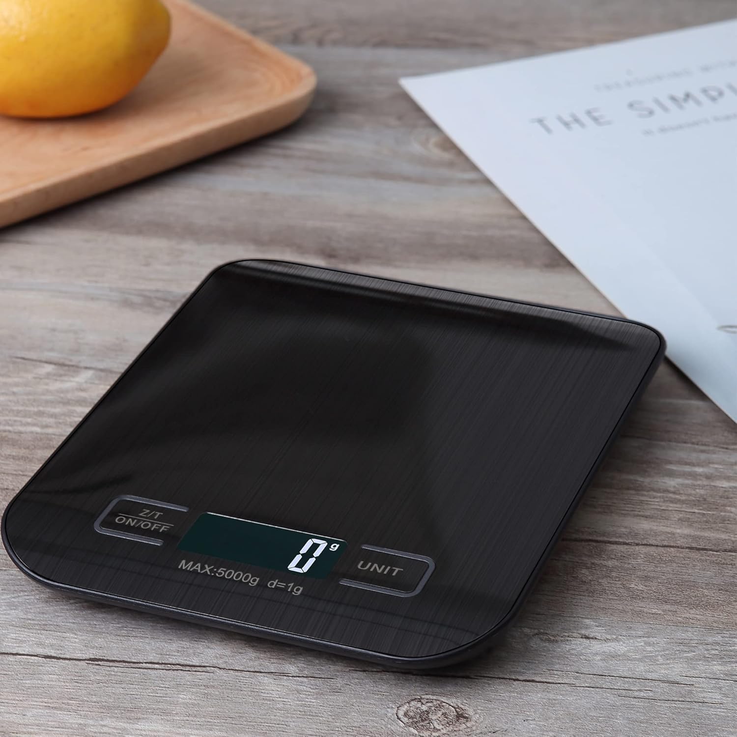 Thumbnail 1 de Torchtree Kitchen Scales 22lb Food Scale (Backlit LCD, Tare, Touch Buttons) — Black, 10kg