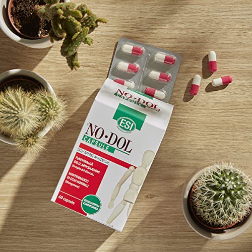 Detalle de No-Dol Capsule ESI 60 Capsule: integratore articulazioni con glucosamina, manganese e Artiglio del Diavolo