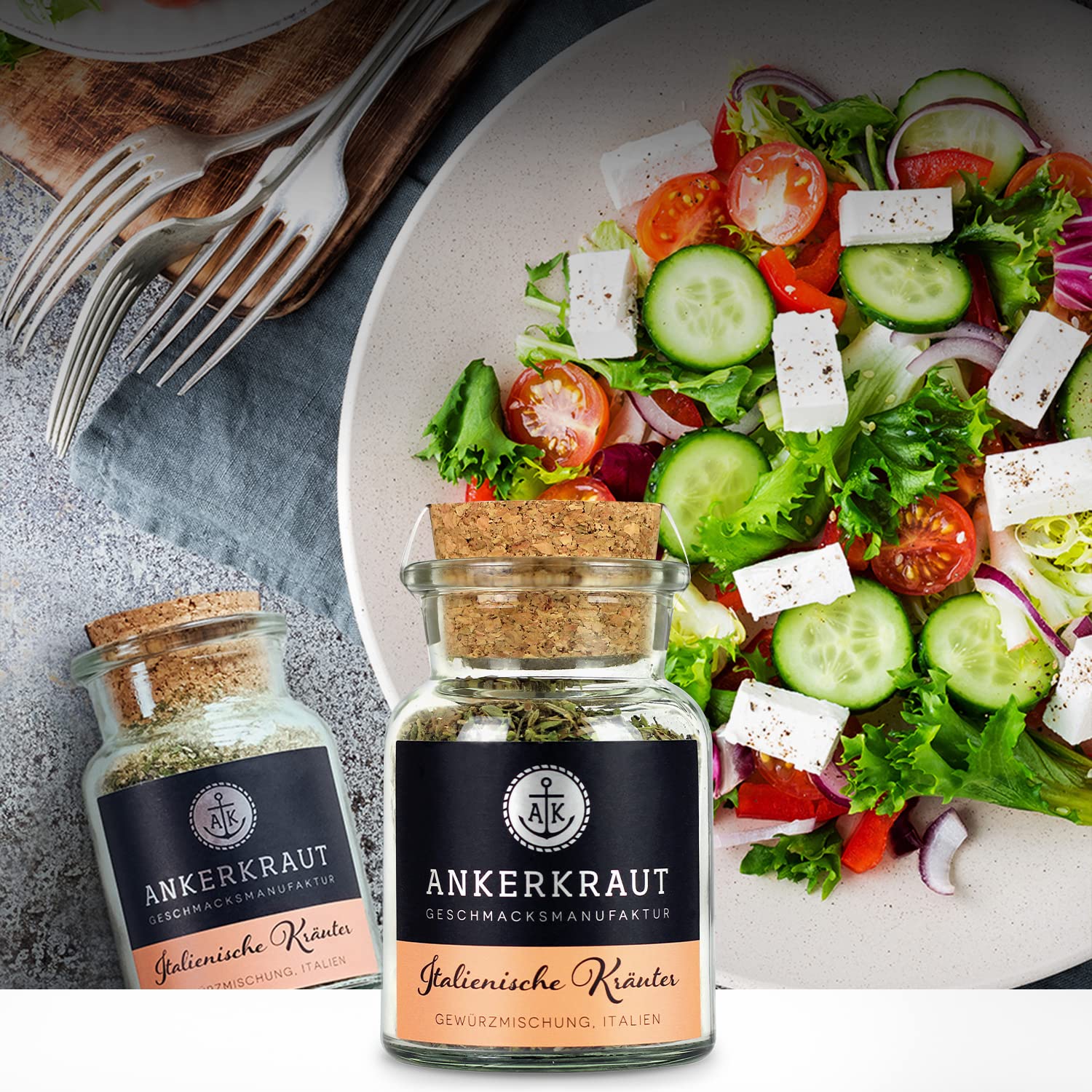 Thumbnail 6 de Ankerkraut Küchen Starter-Set mit 6 Gewürzen – Korkengläser als Kitchen-Basic für Einzug & Umzug
