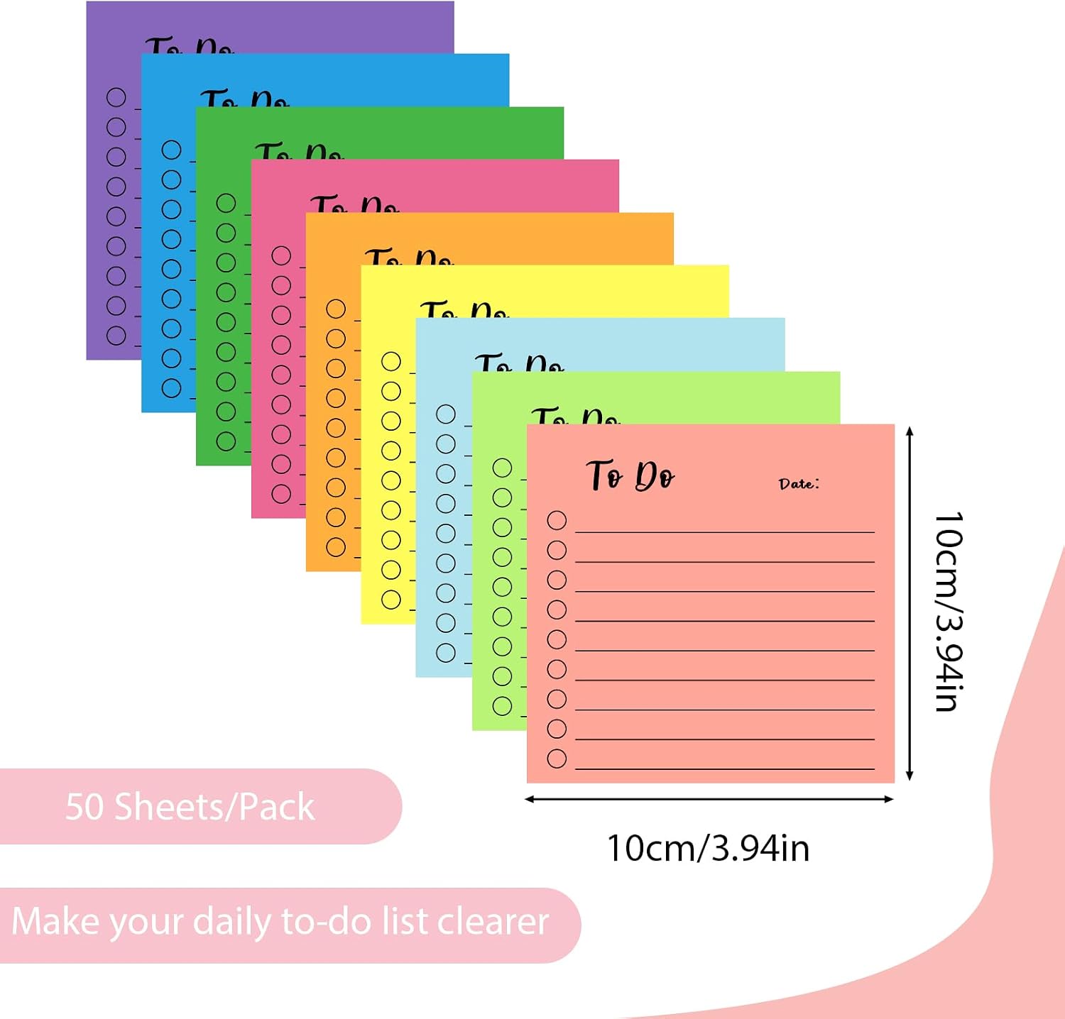 Detalle 2 de To-do Haftnotizen 450 Blatt, 10 x 15 cm