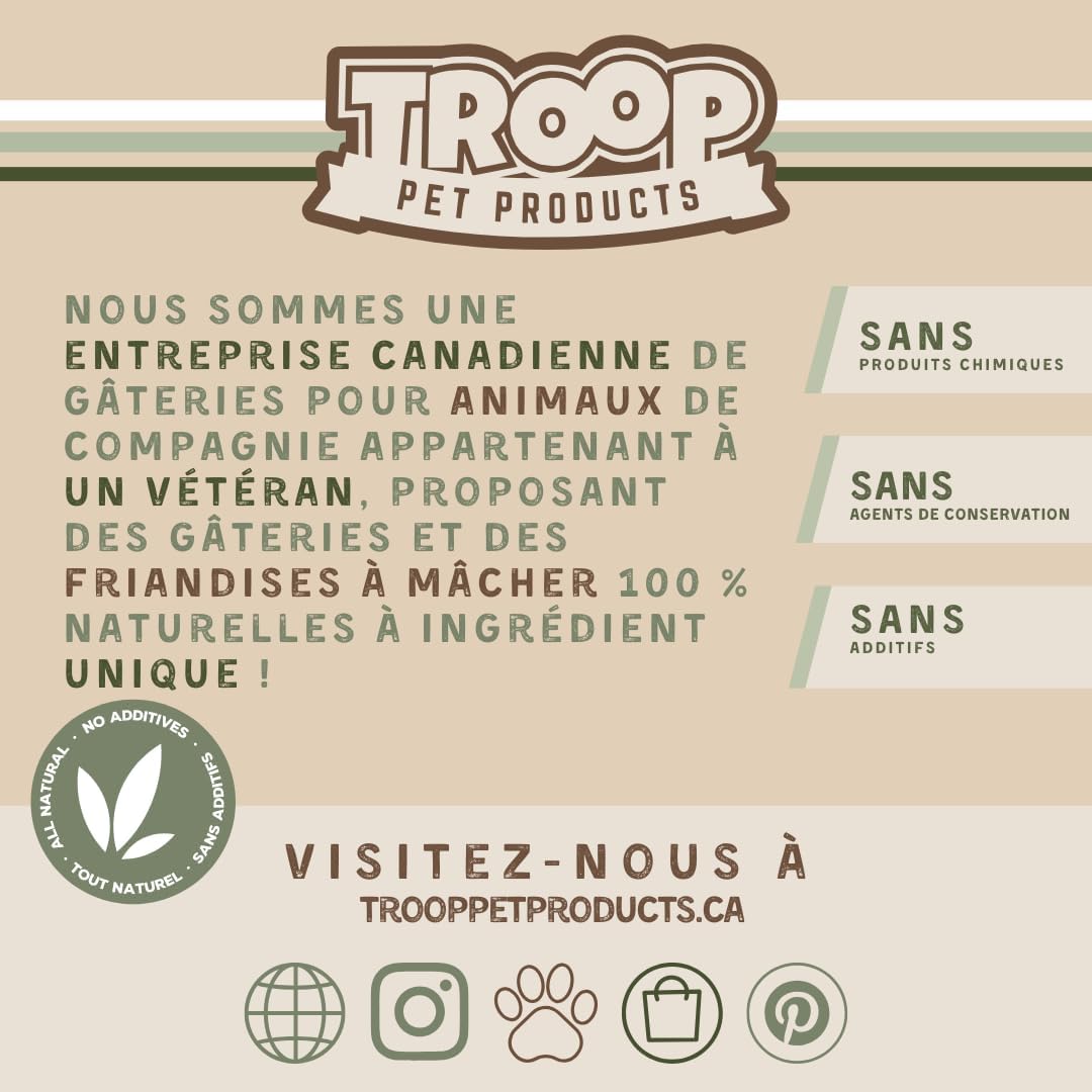 Detalle 2 de Troop Pet Products Beef Trachea Chew 6-inch