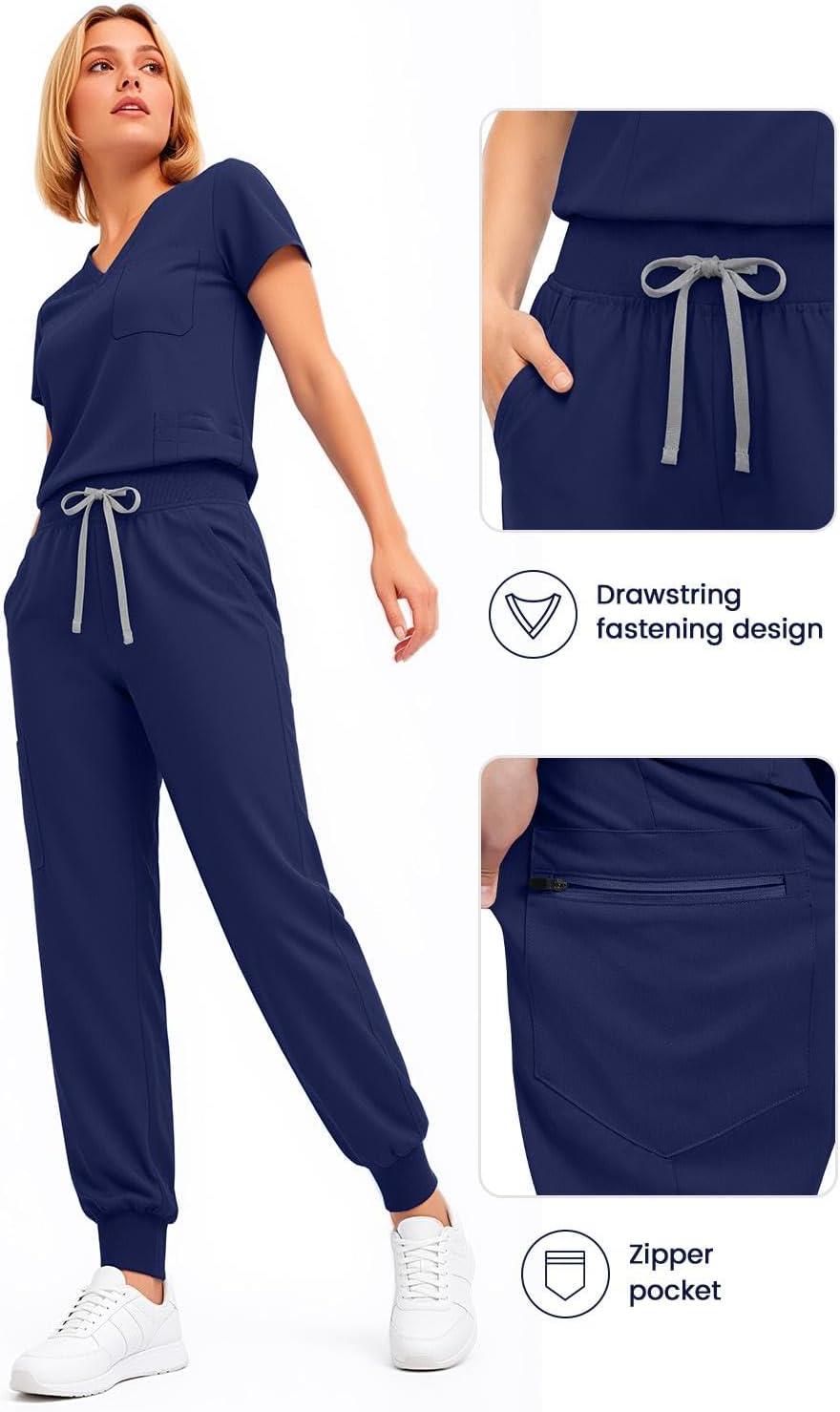 Detalle de Eadflie Women's Scrub Set