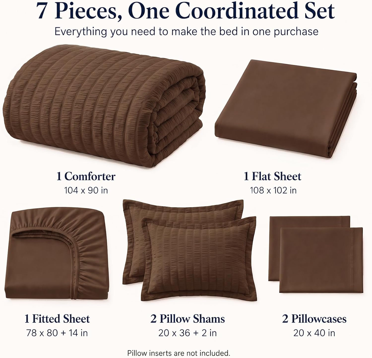 Detalle 2 de CozyLux King Size Comforter Set 7-Piece