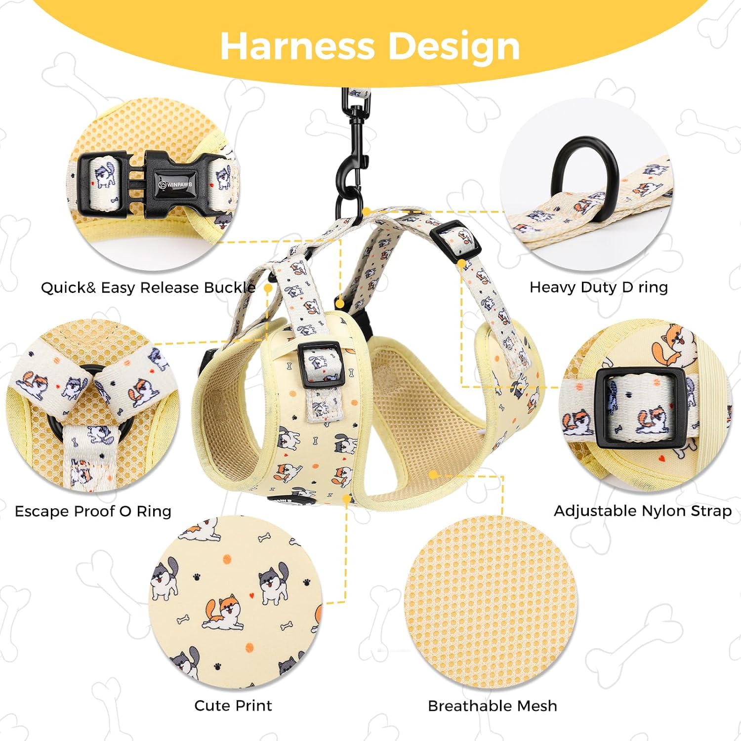 Detalle de Dog Harness Set, Size M