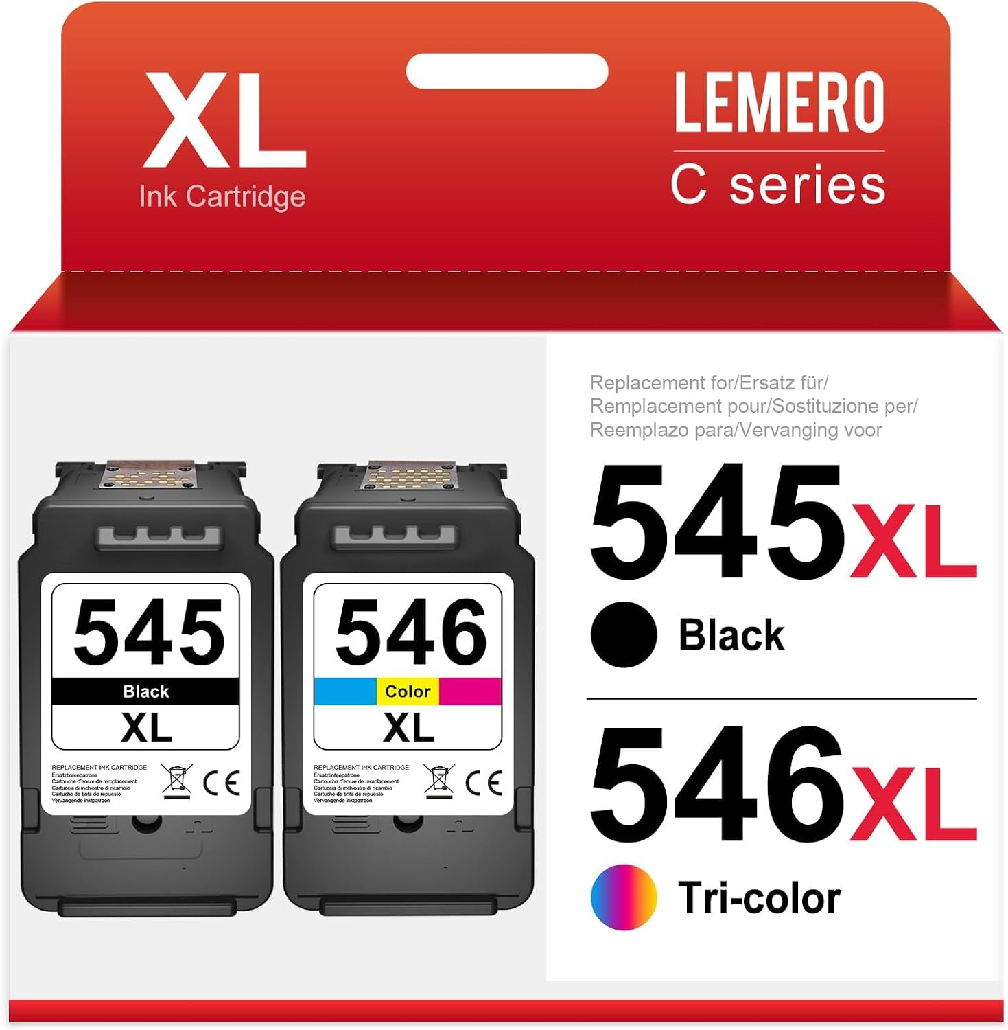 Detalle de Lemero 545XL 546XL 2er Pack Druckerpatronen 🖨