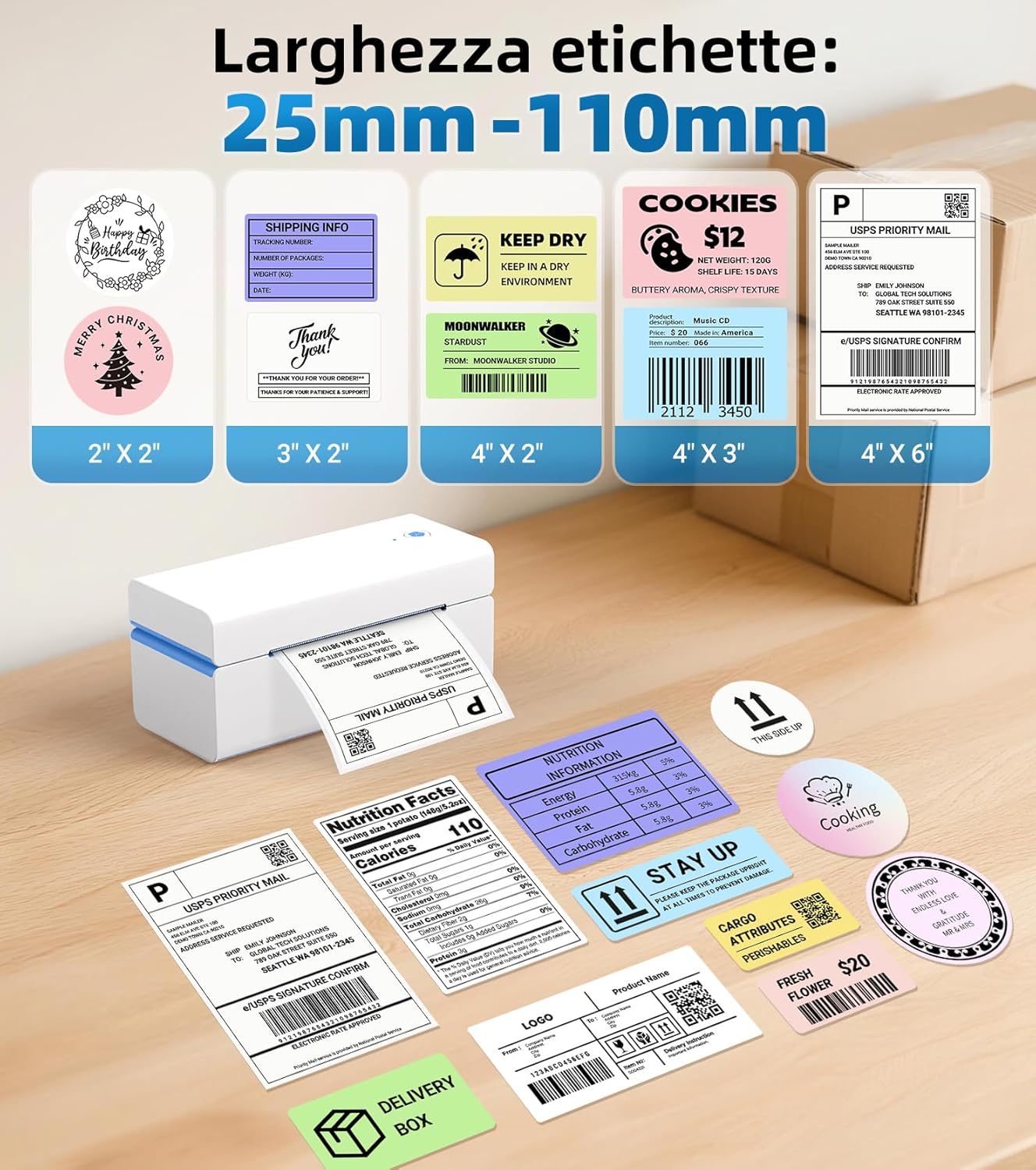 Thumbnail 1 de ORGSTA stampante etichette 4x6 152 mm/s 📠