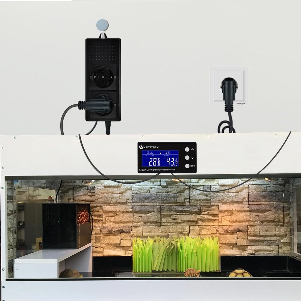 Thumbnail 4 de KETOTEK Termostato igrostato digitale per terrario 220V 🌡
