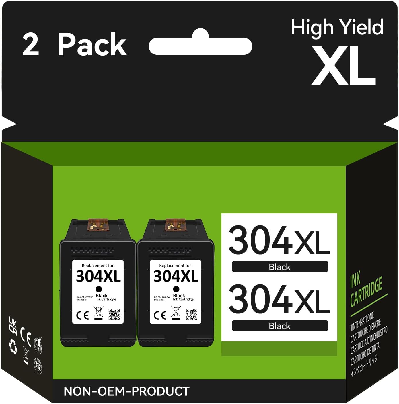 Detalle de SUNPRINTZ 304XL Black Ink Cartridge 750 Pages