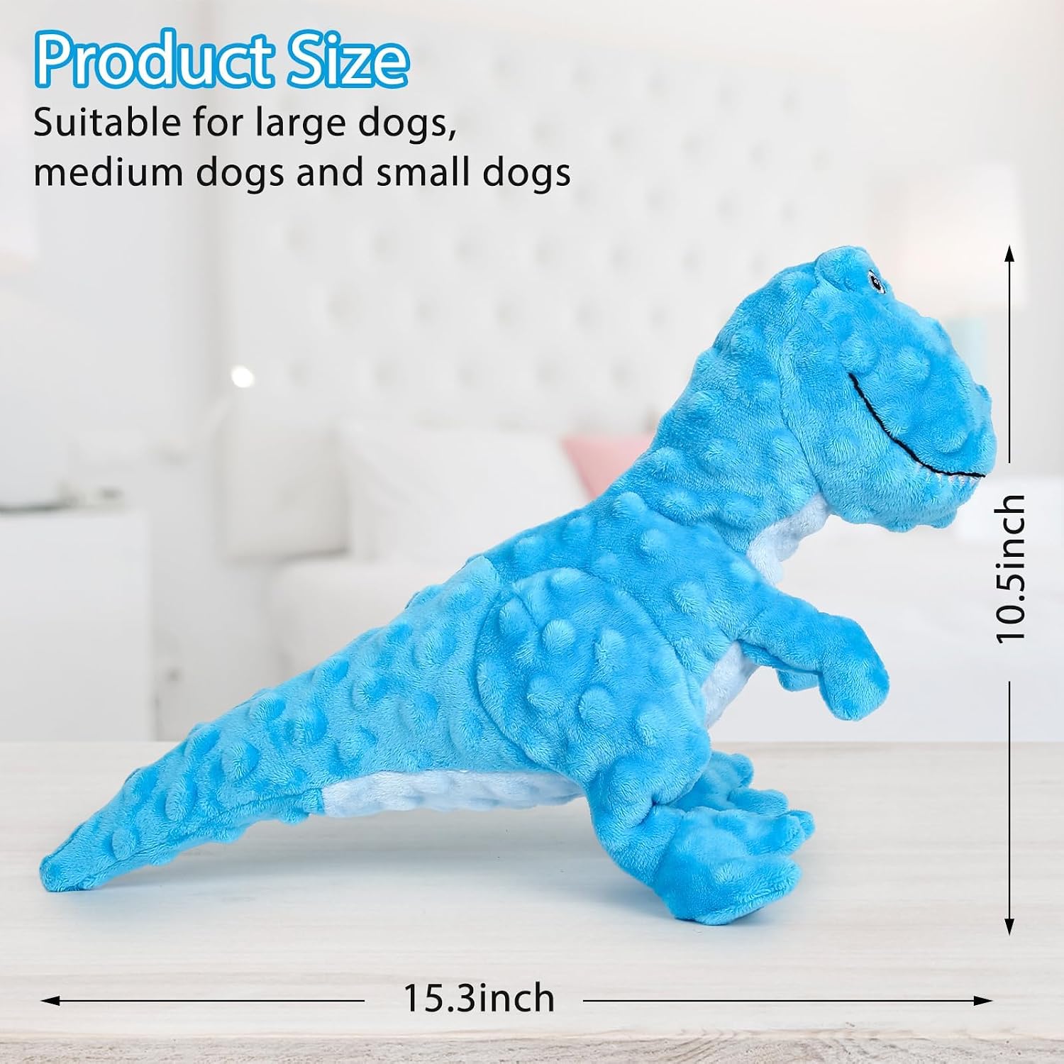 Detalle 2 de IOKHEIRA Squeaky Tyrannosaurus Dog Toy