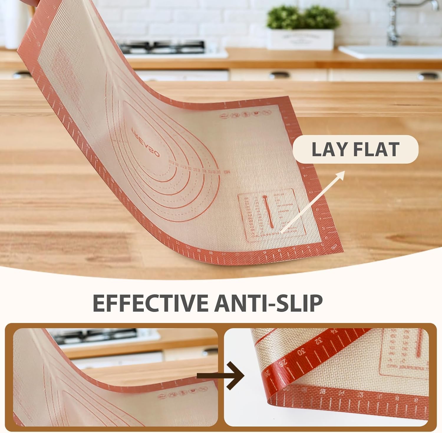 Thumbnail 2 de Silicone Baking Mat 24" x 16" nonstick baking sheet 🍽