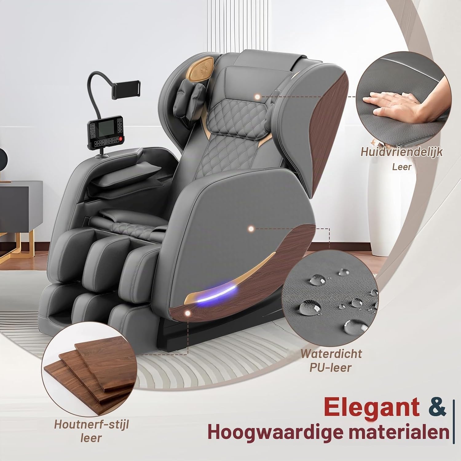 Thumbnail 6 de yewglen massagestoel met 14 massagerollen, warmte en 8 airbags
