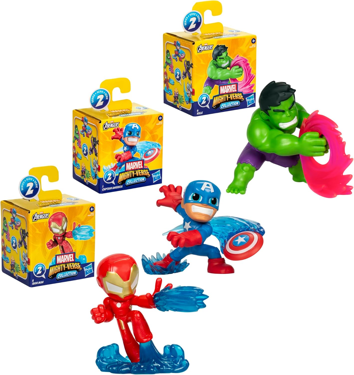 Thumbnail 1 de Hasbro Marvel Avengers Mighty-Verse Serie 1 multipack (6 cm)