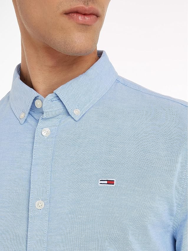 Thumbnail 2 de Tommy Jeans Tjm Slim Stretch Oxford Shirt Camisa oxford azul para hombre
