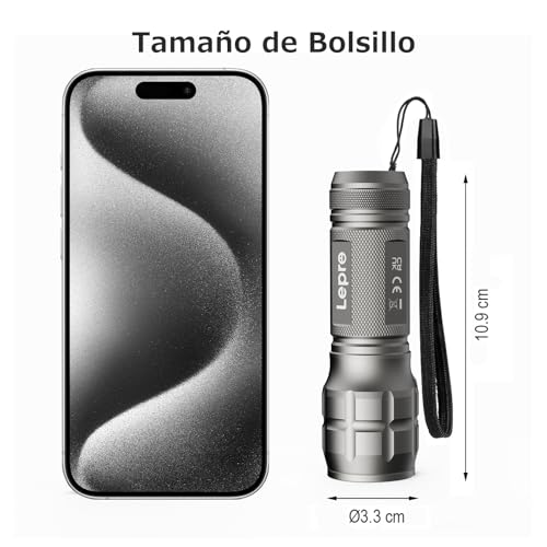 Detalle 2 de Lighting EVER LE1000 linterna LED 140 lúmenes 🔦