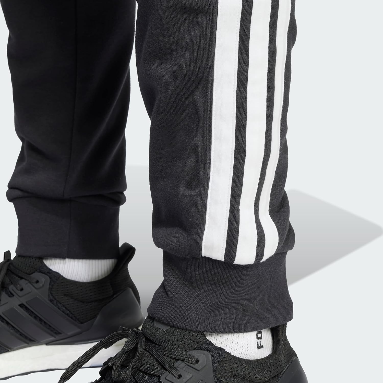 Thumbnail 2 de adidas Uomo Essential Three Stripes French Terry Pant XL pantalón negro/ blanco