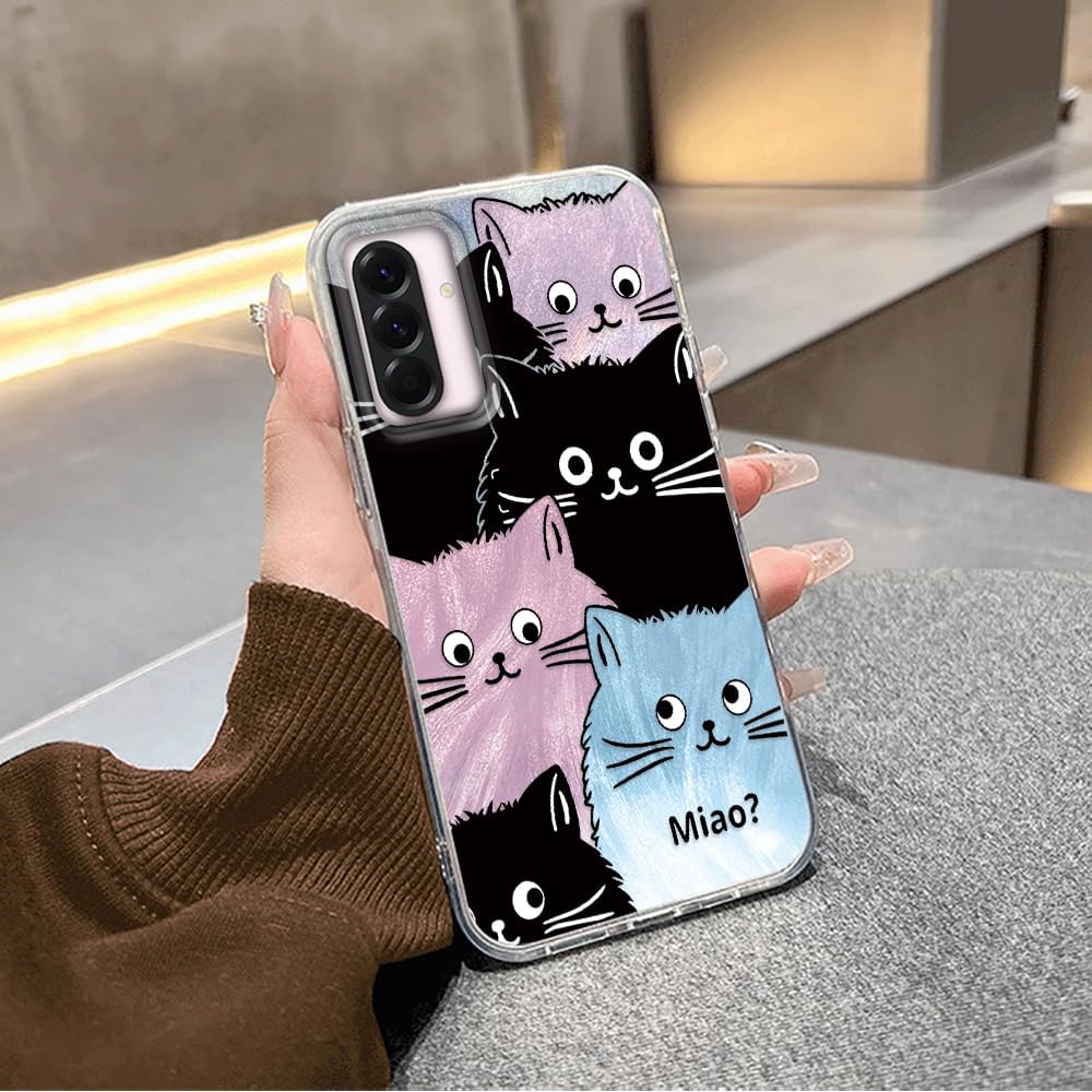 Thumbnail 3 de Tedyhulle Hülle für Samsung Galaxy A26 5G – Niedliche Katzen-Print, Bunt, Dünn & Stoßfest