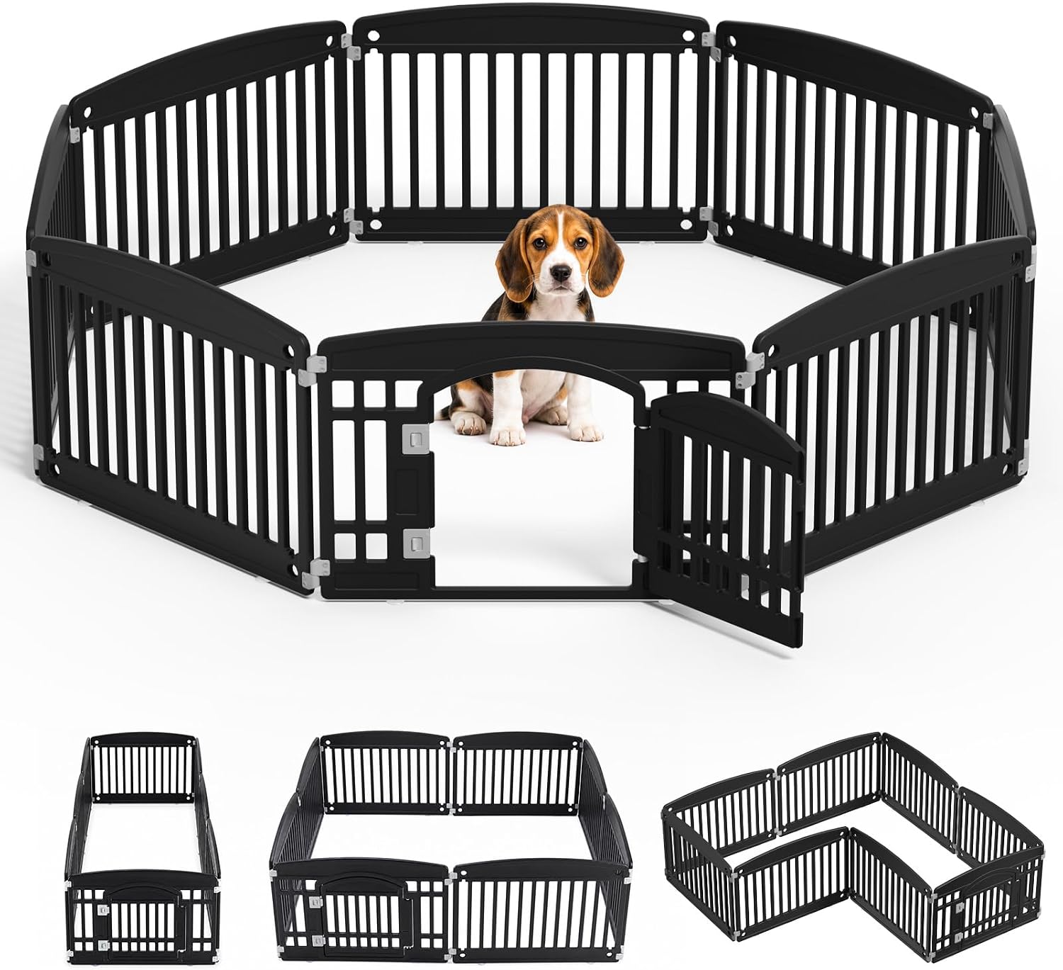 Detalle de NEWBULIG Dog Playpen, 24-Inch