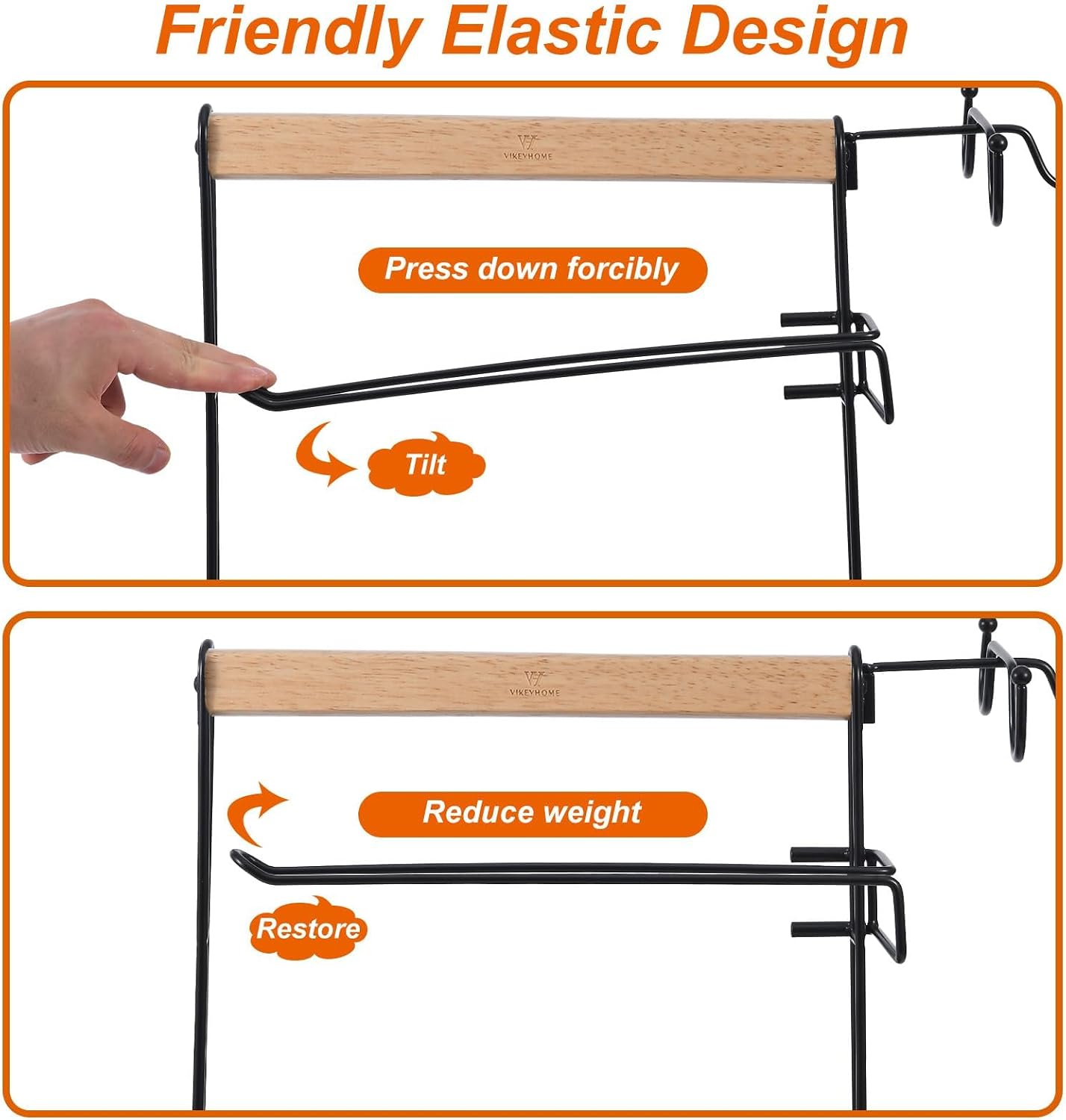 Detalle de VIKEYHOME Grill Caddy Mesh Organizer with 3 Hooks and Paper Towel Holder