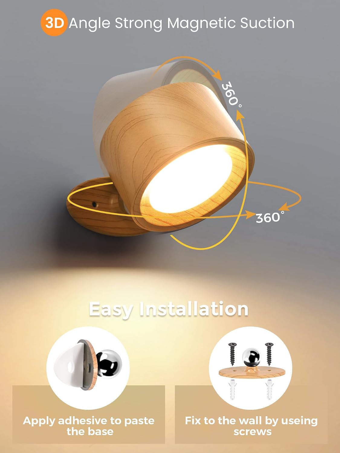 Detalle 2 de SYNCGLOW LED wall lights, ABS