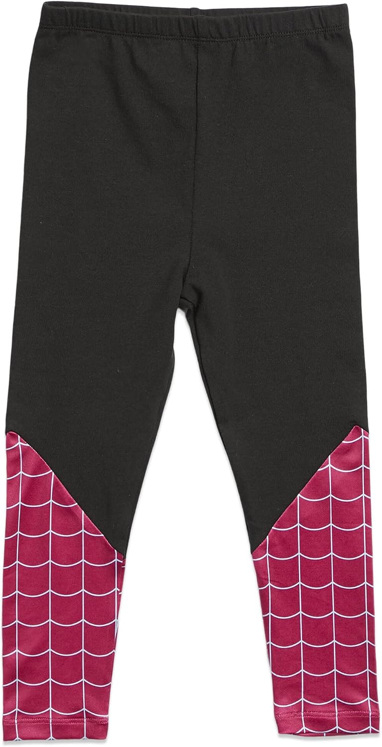 Thumbnail 6 de Marvel 0P1849SP Girls’ Spider-Verse Cosplay Hooded Tee and Leggings Set