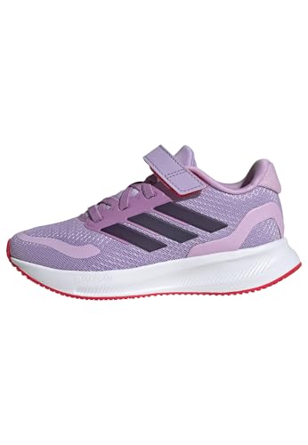Detalle de adidas Runfalcon 5 Kids Shoes (Powder Plum/Aurora Plum/Lucid Red) – 12.5 UK