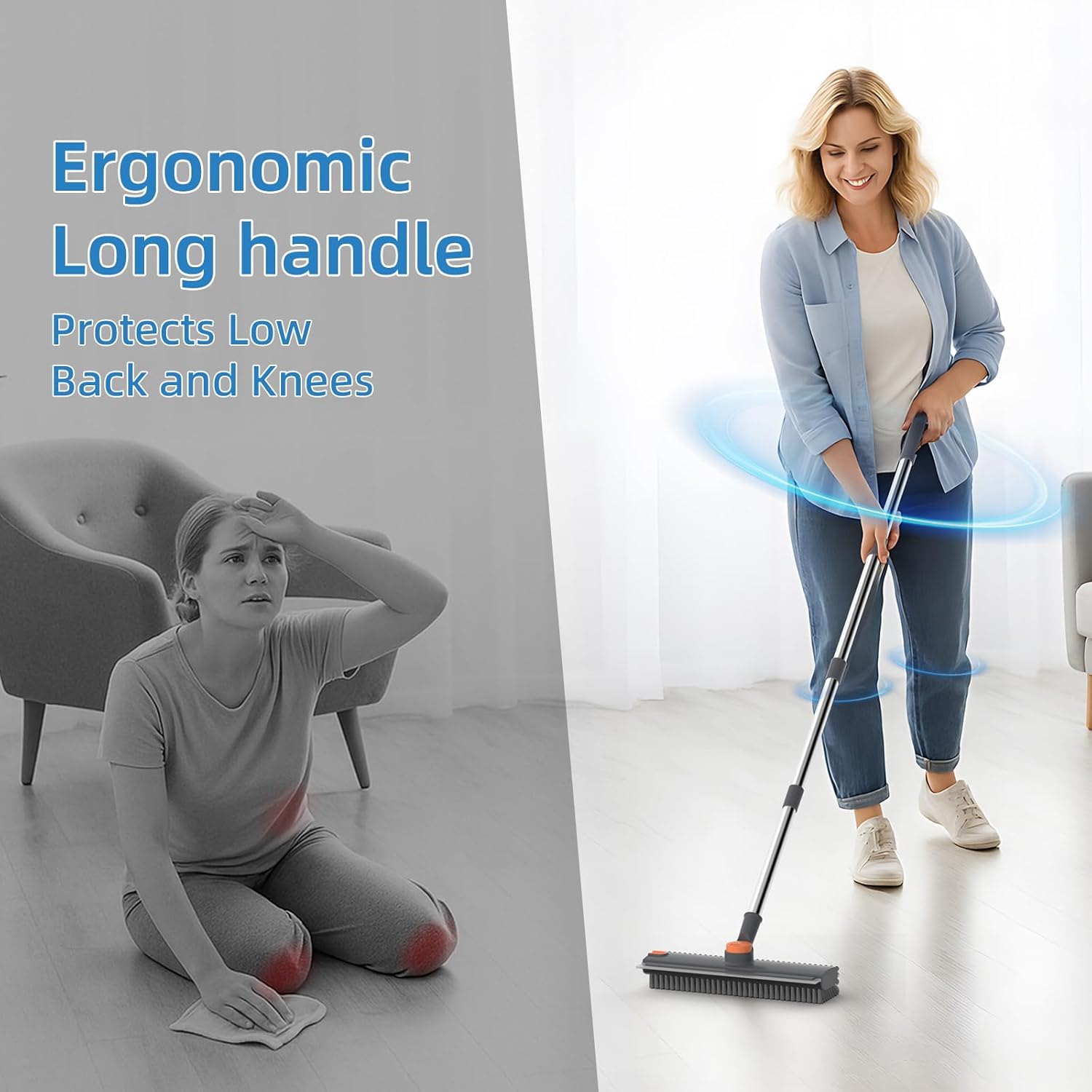 Detalle 2 de Floor Scrub Brush, 16–52-Inch Handle