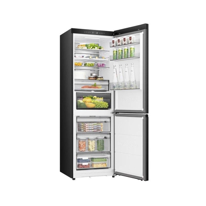 Detalle de Frigorífico combi Hisense RB3K330SAFC Total No Frost 185,6 cm, 330 L, Negro, WiFi