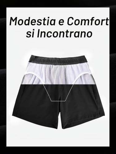 Detalle de Arcweg Pantaloncini da Bagno Uomo ad asciugatura rapida – stile, comfort e funzionalità