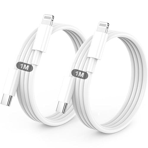 Detalle de BSTOEM câble USB-C vers Lightning MFi, lot de 2 câbles de 1 m, charge PD