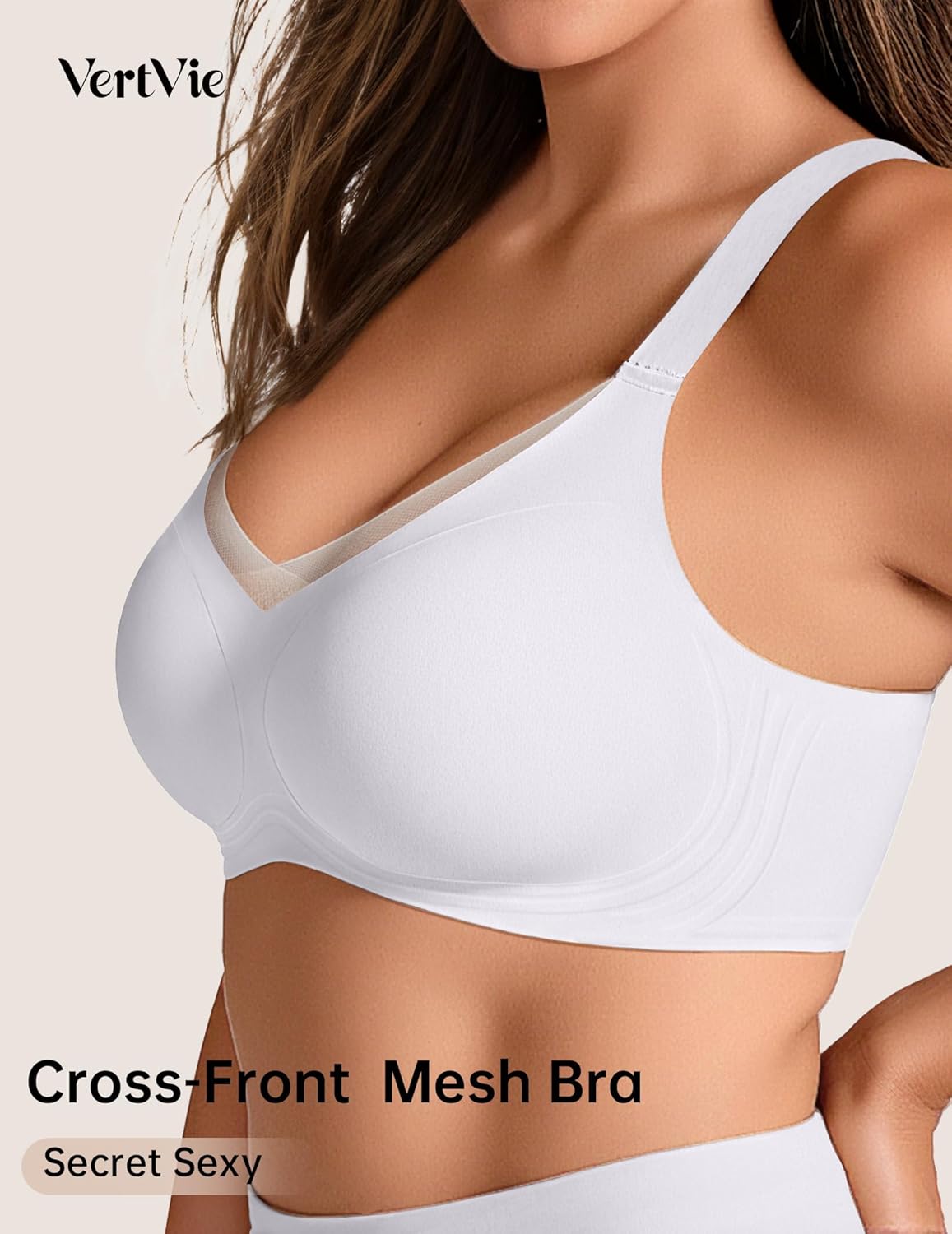 Detalle 2 de Vertvie Wireless Jelly Bralette with Seamless Support