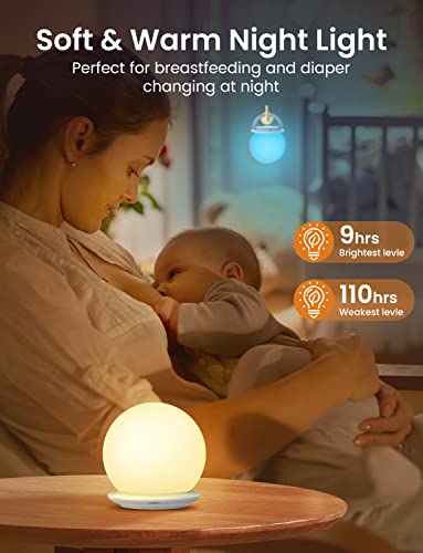 Detalle de Veilleuse Enfant Rechargeable KOOFIT – 1H Minuteur, 8 couleurs et contrôle tactile