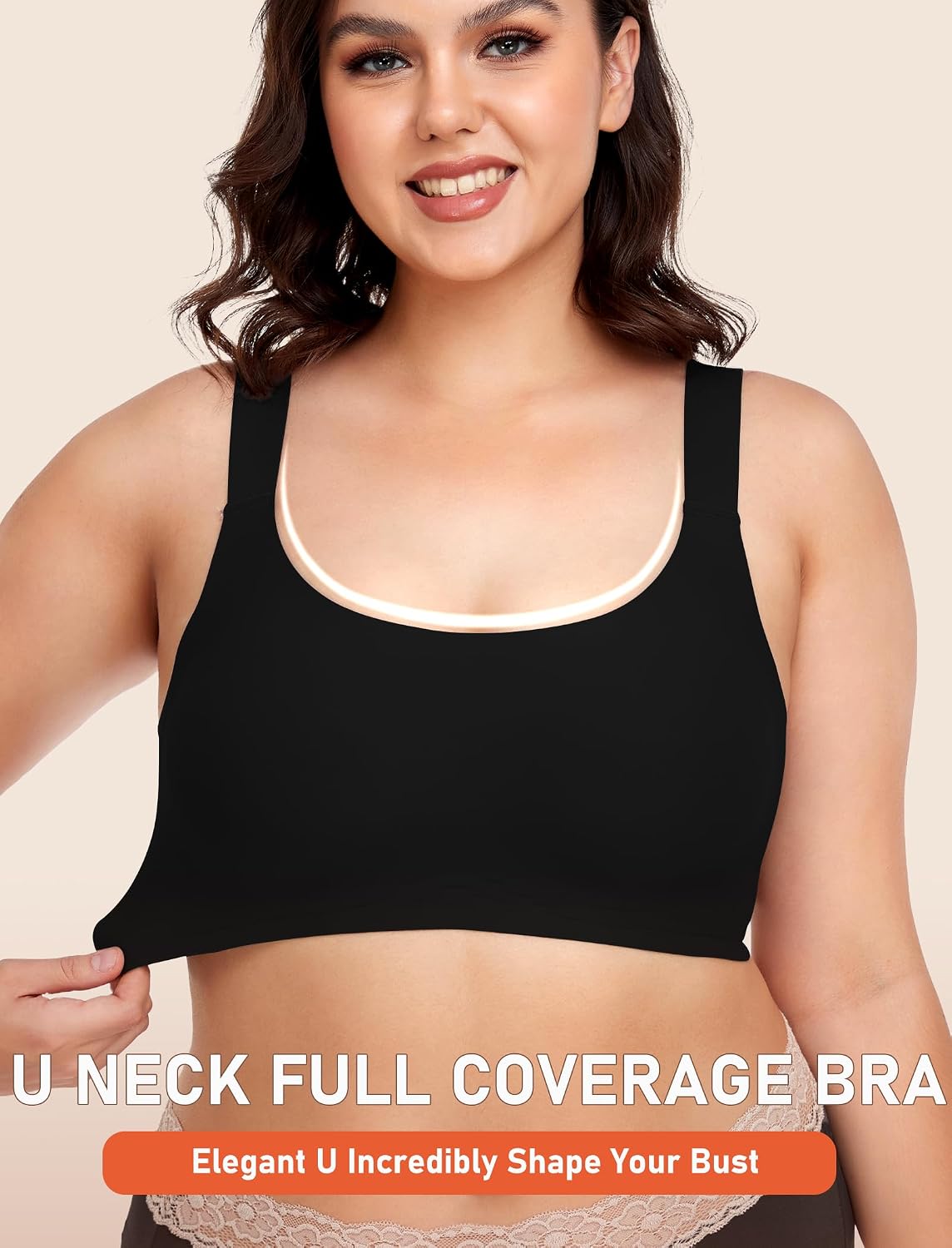Detalle 2 de Gailife Wireless Push Up Bra, Seamless Support