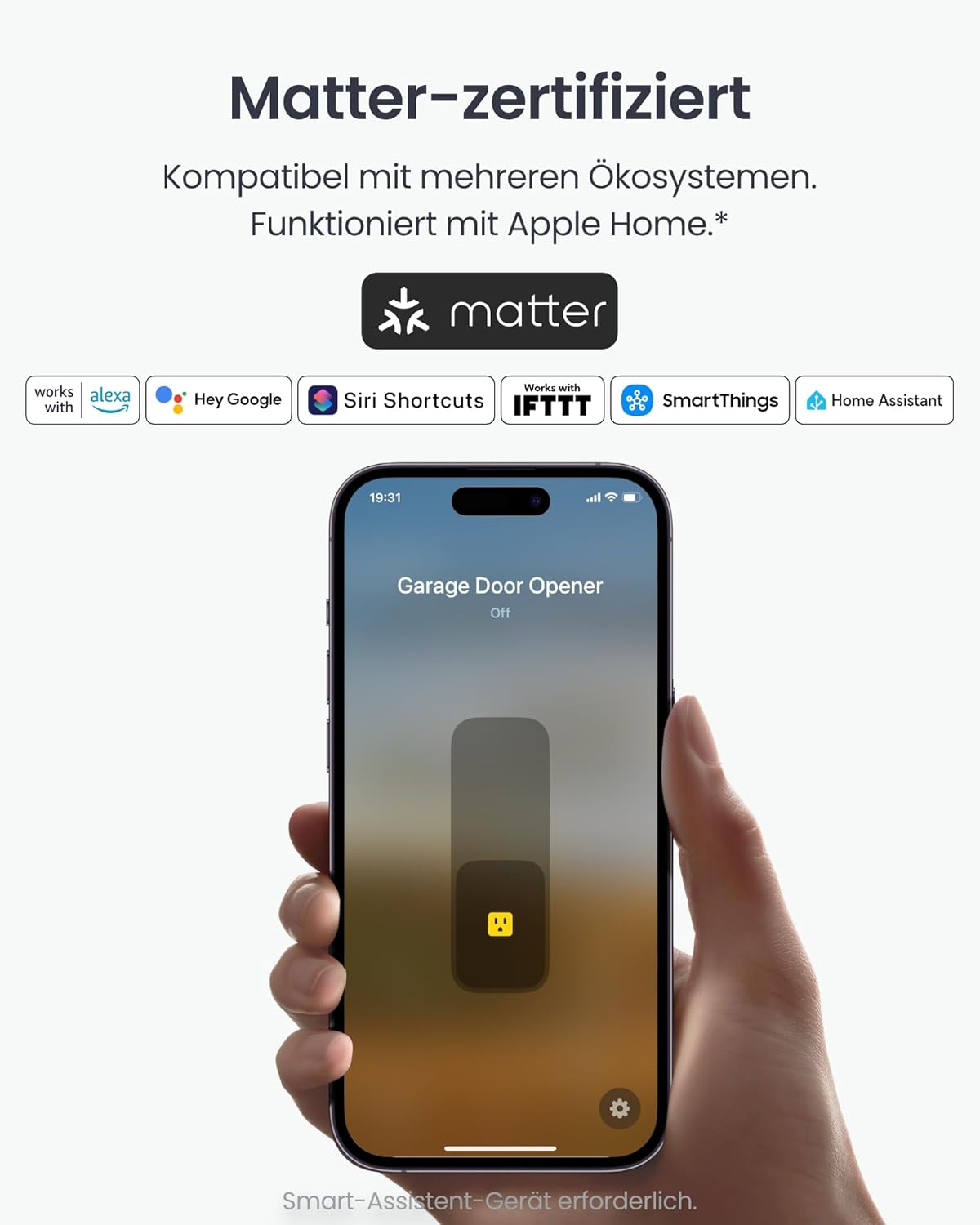Thumbnail 4 de SwitchBot Smart WLAN Garagentoröffner (New Matter-zertifiziert) für App- & Sprachsteuerung