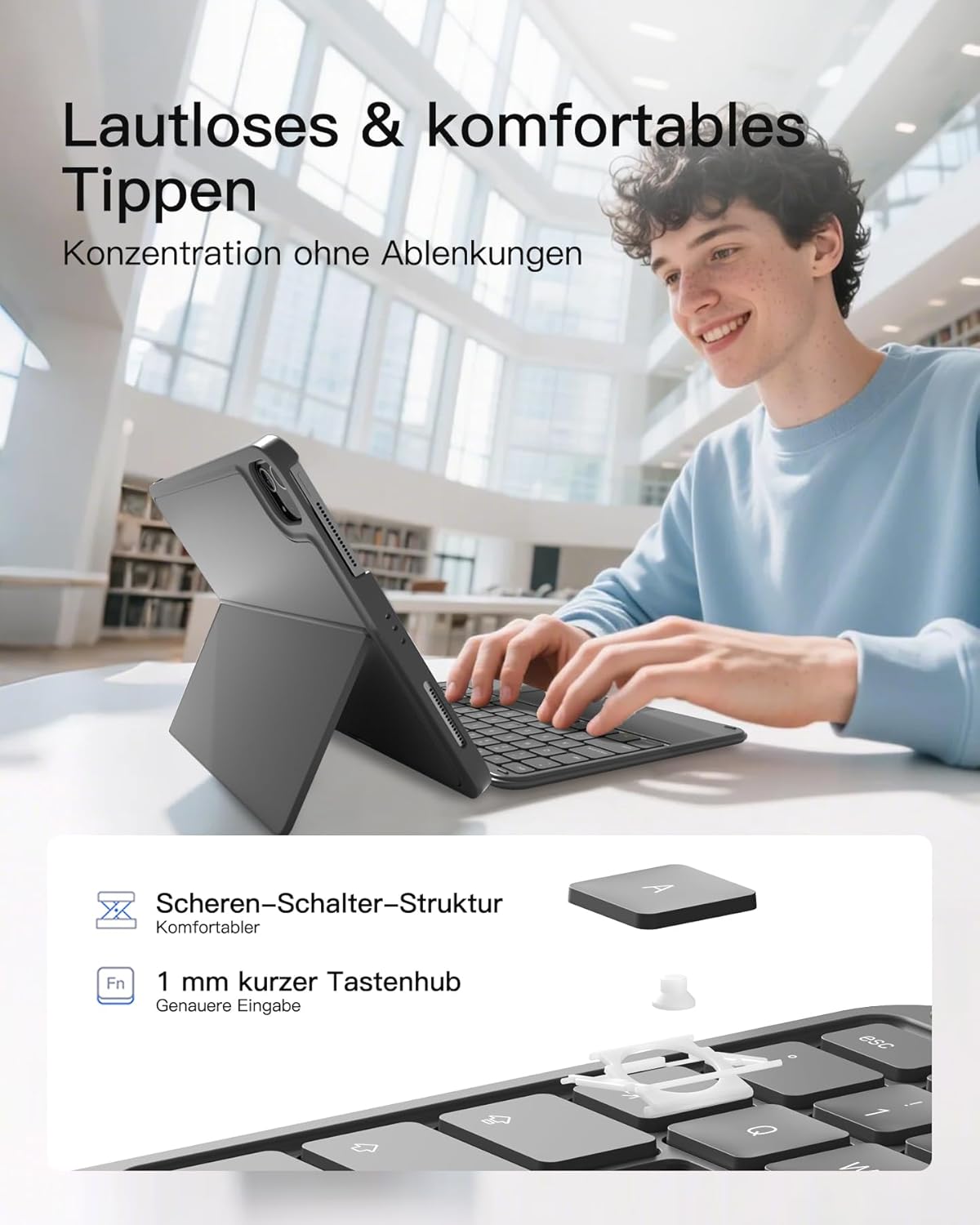 Thumbnail 5 de Inateck AceTouch KB04122 Tastaturhülle für iPad 11"