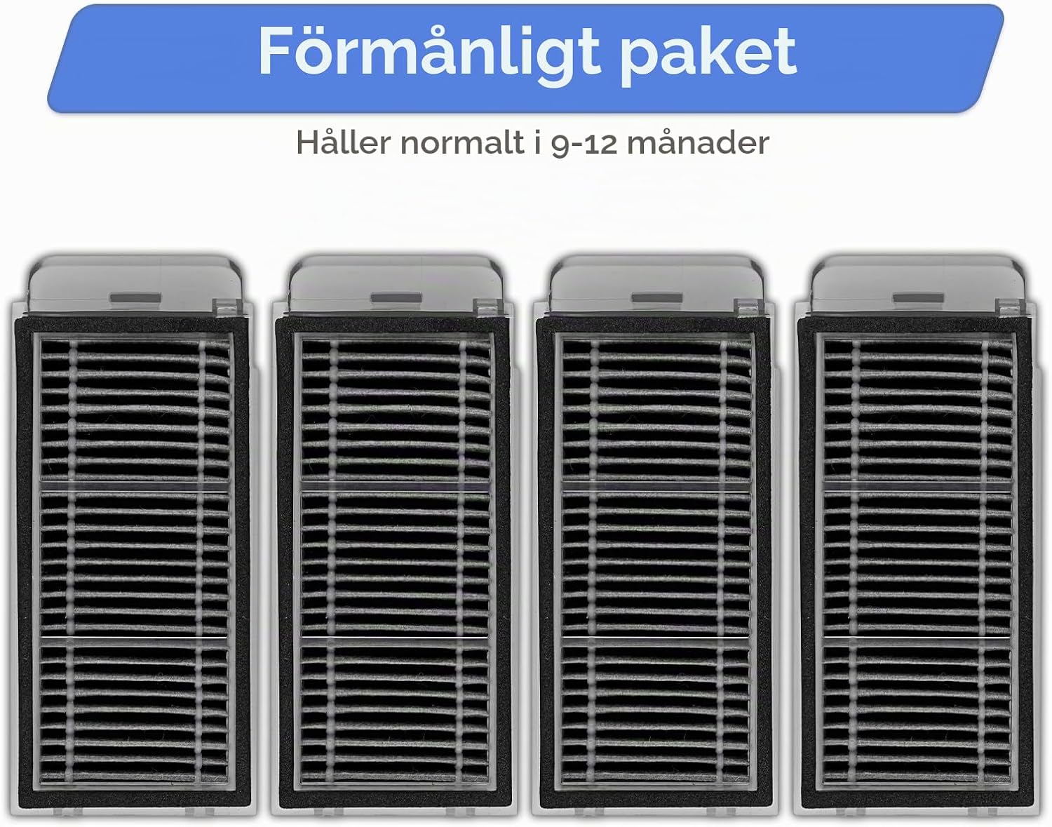 Detalle de FILTERIST X50 Ultra HEPA-filter, 4-pack för Dreame och Mova