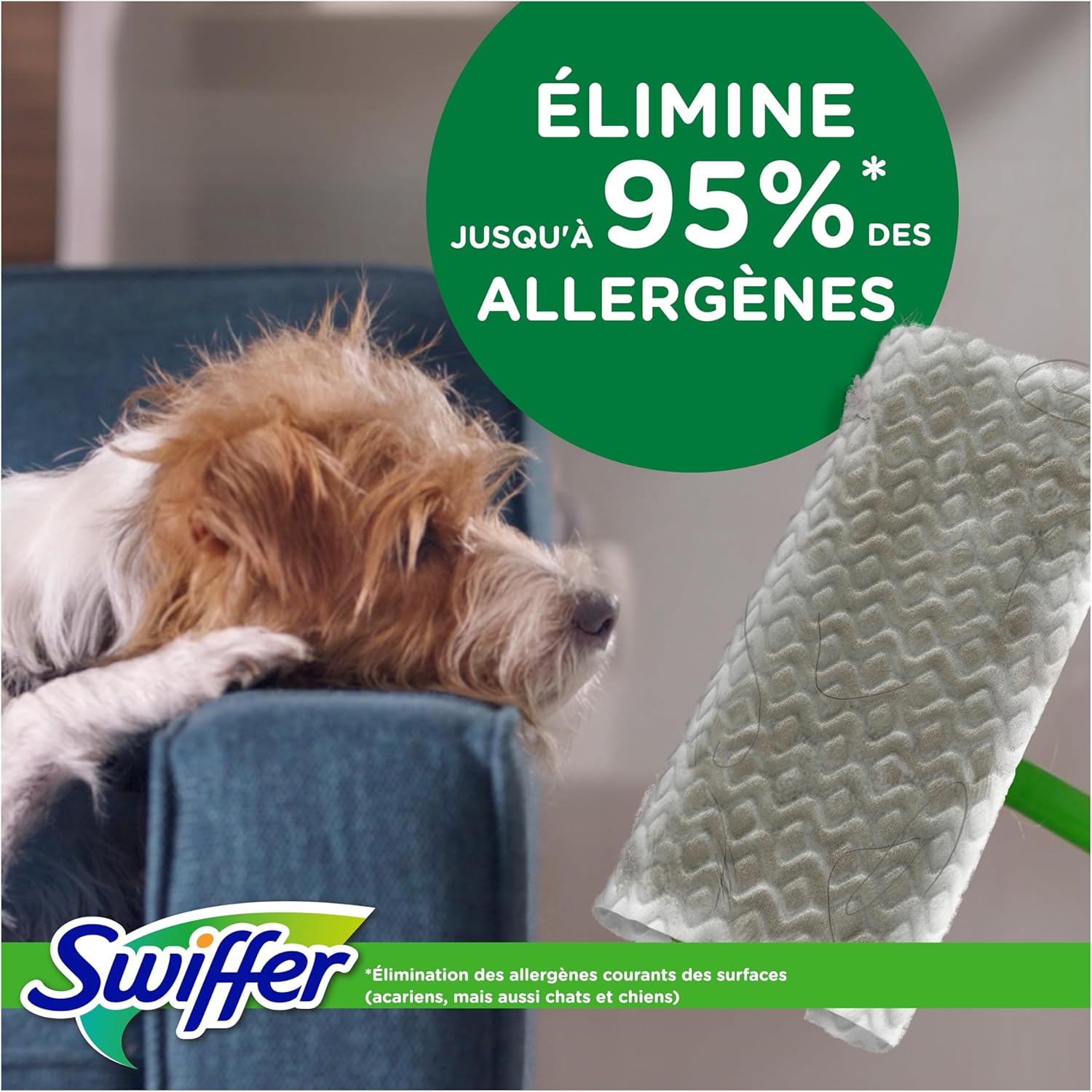 Detalle 2 de Lingettes Swiffer pour balai attrape-poussière – 216 lingettes sèches parfum Febreze