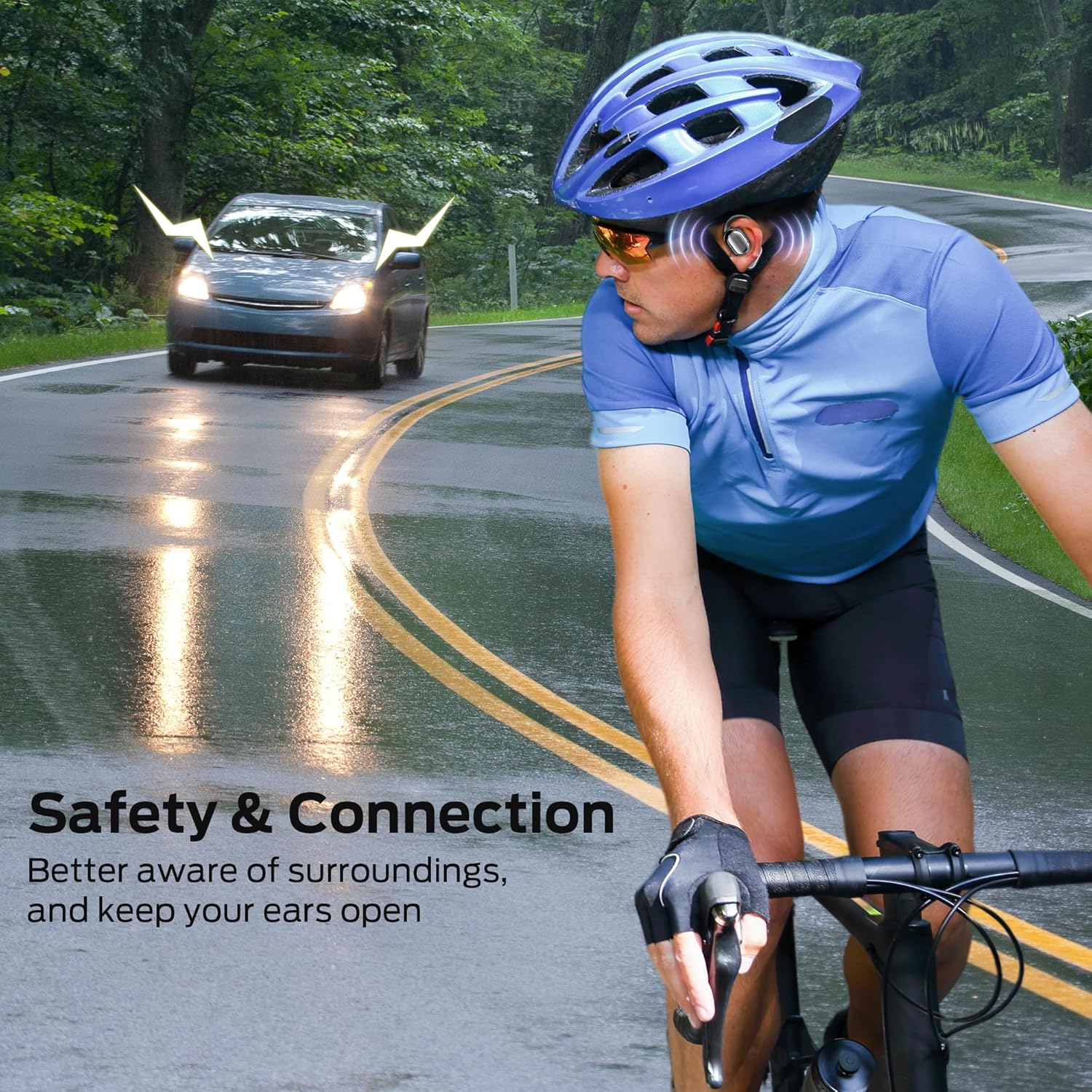 Thumbnail 6 de BUGANI Écouteurs Bluetooth sans Fil Sport – Conduction Osseuse, Open Fit, 40H d’autonomie, IPX5