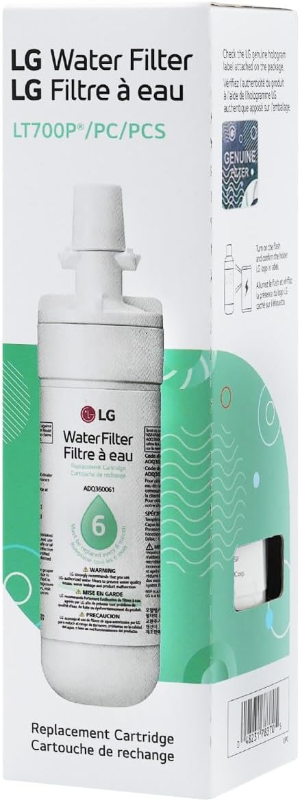Detalle de LG Refrigerator Water Filter LT700P