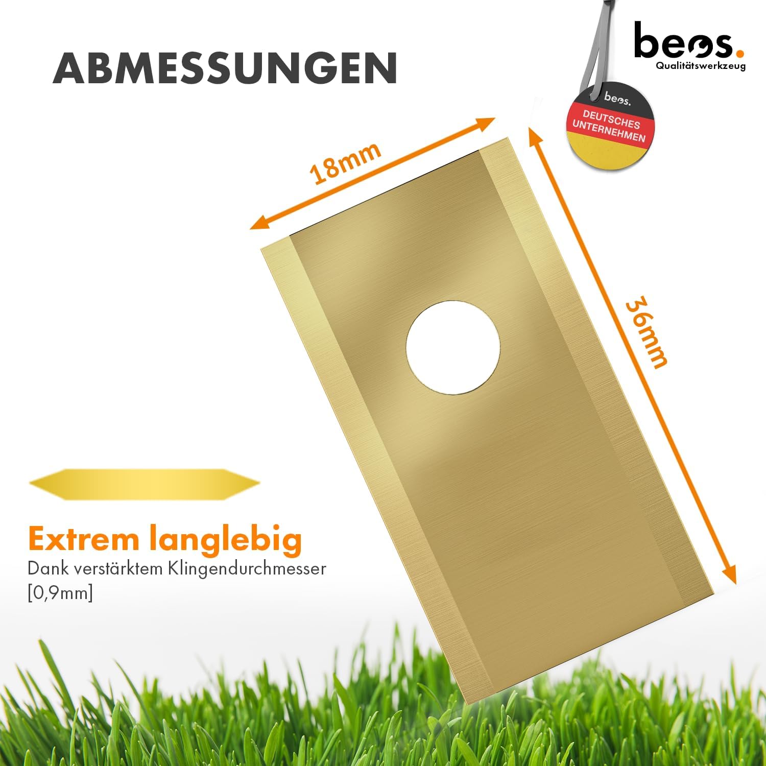 Thumbnail 5 de BEOS 30x Premium Titan Ersatzmesser & Schrauben – kompatibel mit Eufy Mährobotern