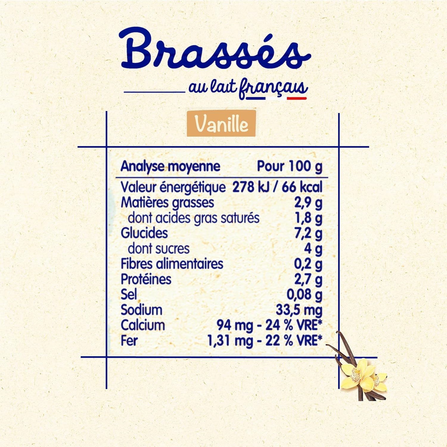 Detalle 2 de Blédina Brassés Vanille, Dès 6 mois – 48 x 95 g
