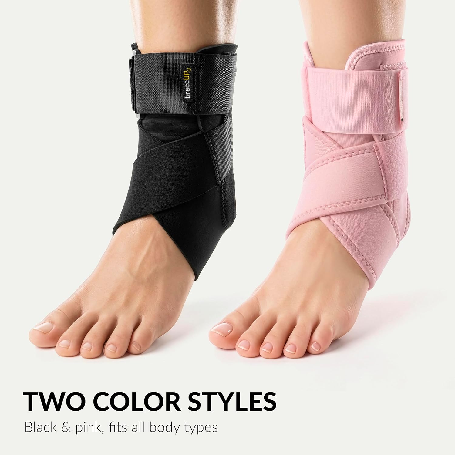 Detalle de BraceUP Ankle Brace - Relieve Pain, Enhance Stability for Foot Pain, Sprained Ankle, Achilles Tendonitis