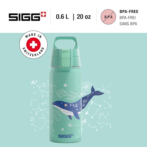 Detalle de Sigg WMB ONE Dive Kinder-Trinkflasche 0,6 L – Auslaufsicher, kohlensäurefest, leicht