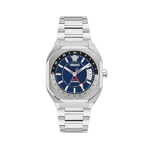 Detalle de Versace V-Contempo GMT Analog Automatik-Armbanduhr für Herren
